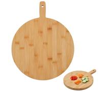 Premier Housewares Bamboo Round Paddle Chopping and Serving Board