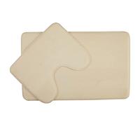 Premier Housewares Soak Bath Mat Set - White, Grey