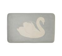 Premier Housewares Bath Mat Soft Non-Slip Bath Mat For Bathrooms Made From Polyester Light Blue Colour Contemporary Design 50 x 1 x 80