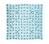 Premier Housewares Bath Mats PVC Non Slip Blue Bath Mat With Suction Grips Stylish Design Square Shaped Mats For Bathroom With Pebble Design 1 x 54 x 54