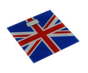 Premier Housewares Bathroom Scales Union Jack Digital Scales bathroom Scales Bathroom Digital Weighing Scales Blue and Red Design 3 cm x 30 cm x 30