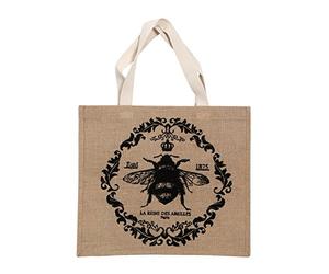 Premier Housewares Bistro Jute and Cotton Shopper/Hessian - Natural