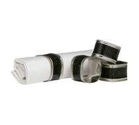 Premier Housewares Black Glitter Napkin Rings - Set of 4