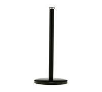 Premier Housewares Black Kitchen Roll Holder Free Standing | Stylish Paper Towel Holder for Kitchen Roll | Non-Slip Tissue Holder Stand with Stainless Steel Base