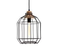 Premier Housewares Black Metal Wire Pendant Light Modern Elegant Ceiling Light Chandelier 25 x 25 x 120