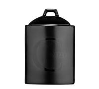 Premier Housewares Tea Coffee Sugar Set Ceramic Kitchen Storage Jars Black Tea Coffee Sugar Canisters Canisters Sets For The Kitchen 31hX24wX19.6d