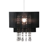 Premier Housewares Black Voile Pendant Shade