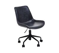 Premier Housewares Bloomberg Grey Leather Chair