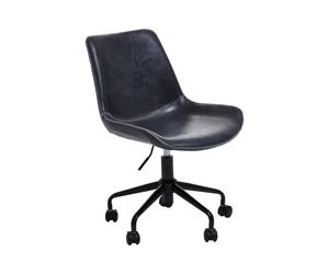 Premier Housewares Bloomberg Grey Leather Chair