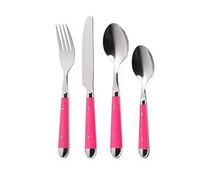 Premier Housewares Brasserie Cutlery Set - 16 Piece hot pink
