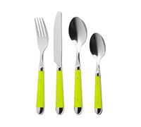 Premier Housewares Brasserie Cutlery Set - 16 Piece lime green