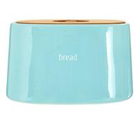Orsina Luxe Green Ceramic Bread Bin, Tapered Bread Box with Bamboo Lid, Large Bread Storage Container For Loaves Orsina Green