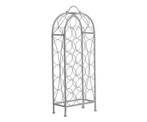 Premier Housewares Cafe Cassis Grey Powder 20 Bottles Wine Rack