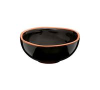 Premier Housewares Calisto Glazed Terracotta Mini Bowls, Black, Set of 2