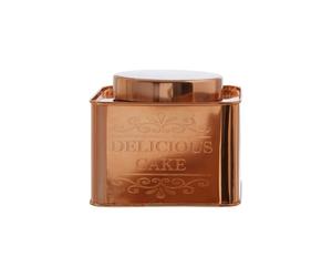 Premier Housewares Chai Square Copper Finish Cake Canister
