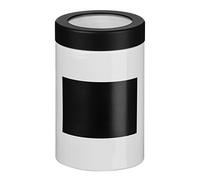 Premier Housewares Chalk Board Canister, White/Black, 17 cm