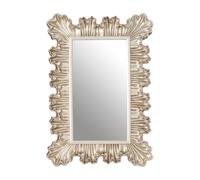Premier Housewares Champagne Finish Clamshell Design Wall Mirror