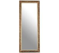 Premier Housewares Champagne Finish Ridged Wall Mirror For Hallway Living Room And Bedroom Rectangular Mirror Stylish Decorative Mirror 133 x 53 x 3