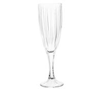 Premier Housewares champagne Flutes Crystal Clear Champagne Flutes Elegant Handcrafted Glassware Set of Four, Ideal for Celebrations Glassware Sets, Measuring 7 x 22 x 7 cm