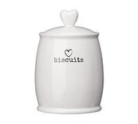 Premier Housewares Charm Biscuit Canister, White
