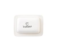 Premier Housewares Charm Butter Dish White Premier Housewares White
