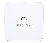 Premier Housewares Charm "Drink" Coasters - Set of 4
