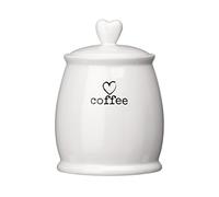 Chic Design White Dolomite Coffee Canister, Functional Design Canister, Durable Canister For Ingredients