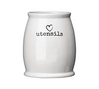 Premier Housewares Charm Utensil Jar, White