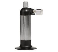 Premier Housewares Chefs Blow Torch in Kitchen Gadget Silver Butane Lighter Refillable Blow Torch Cooking 17 x 8 x 7 cm
