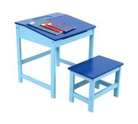 Orsina Angled Surface Children's Desk & Stool, Sleek Functional Desk For Children, Durable Desk & Stool in Blue Orsina Blue
