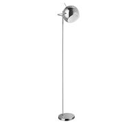 Premier Housewares Chrome and White Inside Floor Lamp