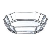 Orsina Clear Glass Soap Dish, Geometric Design Transparent Soap Storage Case, Compact Soap Tray & Stand For Shower Orsina Clear