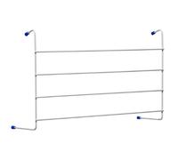 Premier Housewares Clothes Airers Indoor Rack Metal / White Powder Coating Radiator Towel Rail With 4 Hanging Bars Clothes / Radiator Airer Set Of 2 61 x 15 x 36