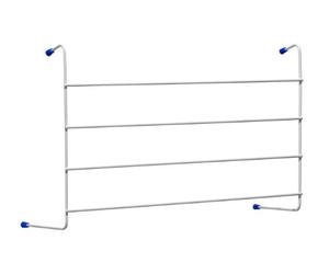 Premier Housewares Clothes Airers Indoor Rack Metal / White Powder Coating Radiator Towel Rail With 4 Hanging Bars Clothes / Radiator Airer Set Of 2 61 x 15 x 36