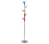Premier Housewares Acrylic Peg Coat Stand - Chrome, Silver