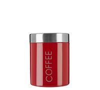 Premier Housewares Coffee Canister - Red, H13 x W10 x D10cm