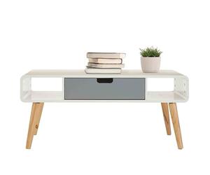 Premier Housewares Coffee Table With Storage Coffee Tables Coffee Table White White Coffee Tables Living Room 45 X 100 X 50 Cm