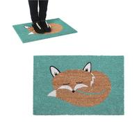 Premier Housewares Coir Fox Doormat | PVC Backing, 60 x 40cm