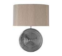 Premier Housewares Contemporary Look Silver Ceramic Table Lamp/Adjustable Reading Table Lamp Ideal For Living Rooms And Bedrooms/ w38 x d20 x h48cm.