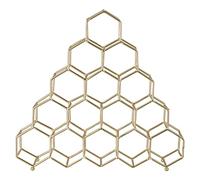 Premier Housewares Contemporary Spice Rack, Metal, Gold, Set of 15