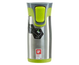 Premier Housewares Contigo Aria Grey and Green Autoseal Mug - 300ml