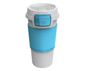 Premier Housewares Contigo Morgan White and Ocean Autoseal Mug - 355ml