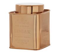 Premier Housewares Copper Finish Storage Canisters Tea Coffee Sugar Kitchen Storage Jars Canister For Sugar Coffee Tea Warm Metallic Airtight Containers 10 x 12 x 10