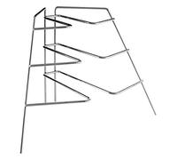 Wallis Corner Plate Rack with Chrome Finish Interiors by Premier Silver One Size