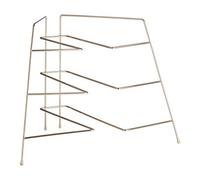 Premier Housewares Corner Plate Rack, Gold Plated