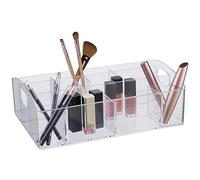 Beauty 10 Compartment Clear Cosmetics Organiser Premier Housewares Clear One Size