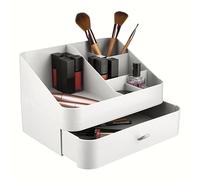 Premier Housewares Cosmetics Organiser, White, 6 Compartment