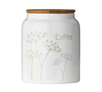 Premier Housewares Cow Parsley Coffee Canister, Cream
