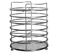 Premier Housewares Cutlery Caddy - Chrome, H16 x W14 x D14cm, Silver