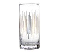 Premier Housewares Martini Glasses Cocktail Glasses Gold Lines Whiskey Glass Tall Drinking Glasses Cocktail Glasses Set Of 4 Glasses Drinking 15 x 7 x 7 cm